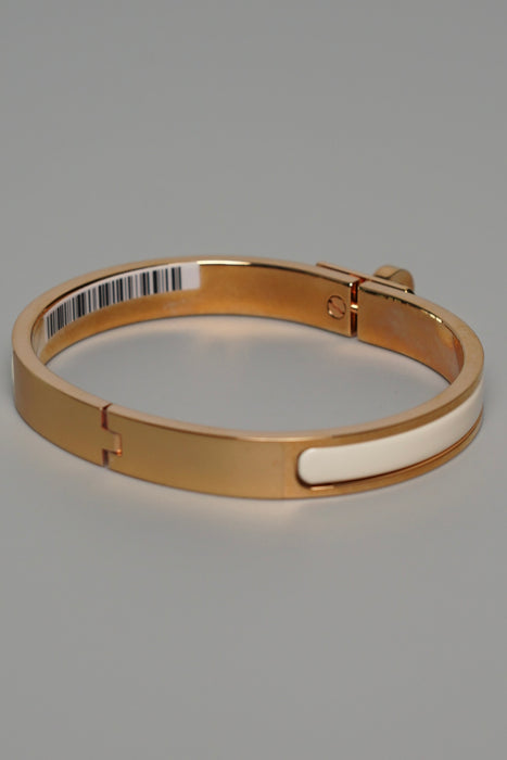 Hermes Clic Kelly Bracelet in Creme Rghw (Brand New)