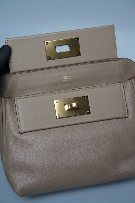 Hermes 2424-21 in Etoupe Ghw (Brand New)