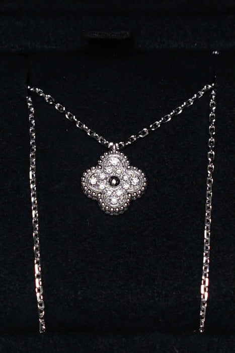 VCA Sweet Alhambra Pendant in White Gold Diamond (Brand New)