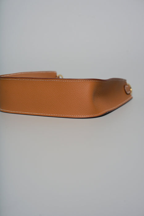 Hermes Mini Evelyne Sellier in Gold Epsom Ghw
