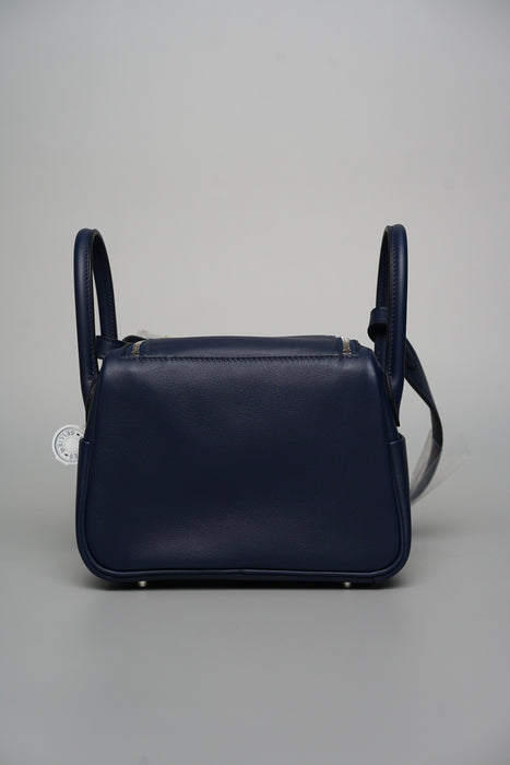 Hermes Mini Lindy in Navy Phw (Brand New)
