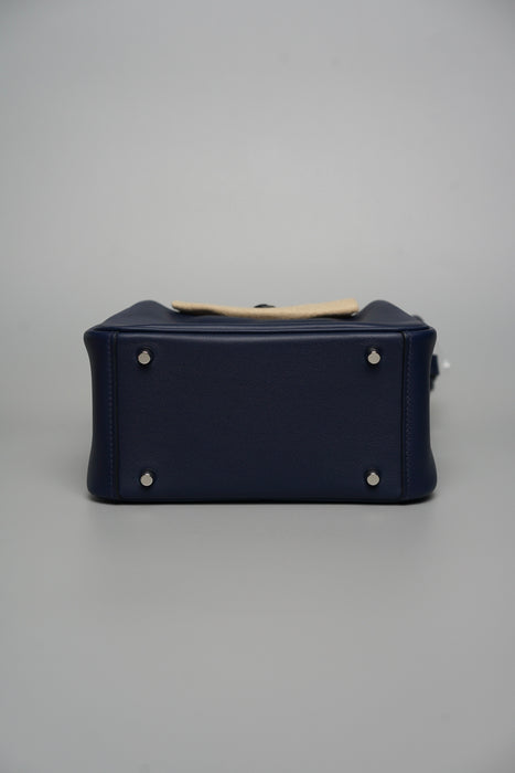 Hermes Mini Lindy in Navy Phw (Brand New)