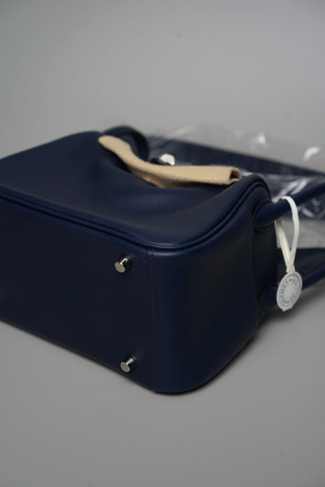Hermes Mini Lindy in Navy Phw (Brand New)