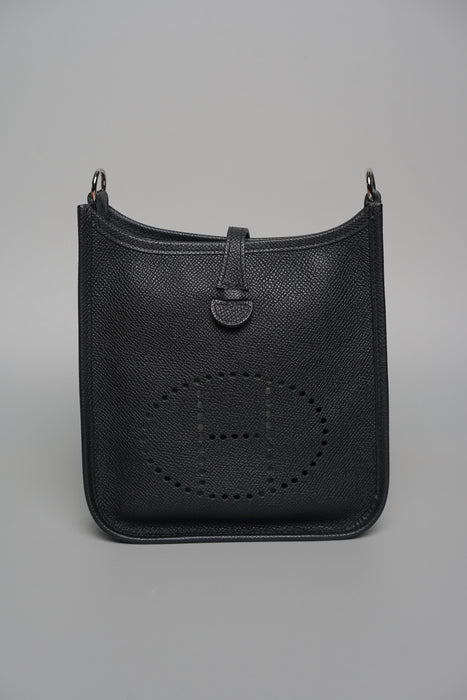 Hermes Mini Evelyne Epsom in Noir Phw