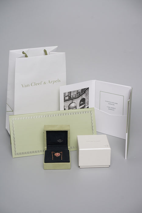 VCA 2025 Holiday Pendant in Light Pink Mother of Pearl with 1 Diamond (Brand New)