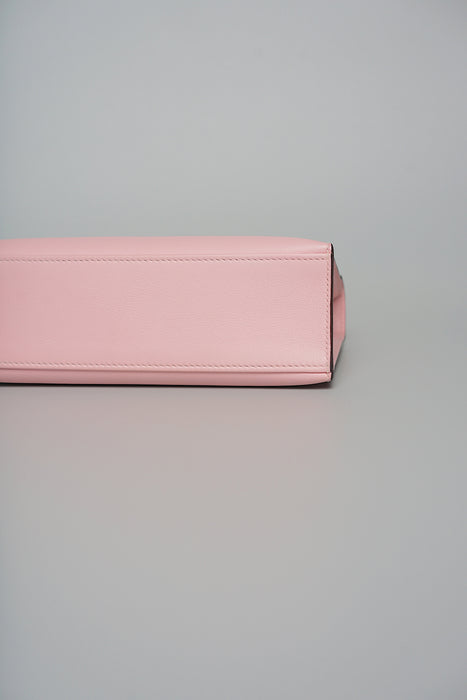 Hermes Kelly Pochette in Rose Sakura Swift Phw