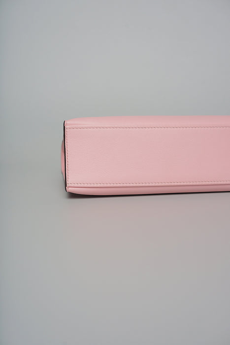 Hermes Kelly Pochette in Rose Sakura Swift Phw