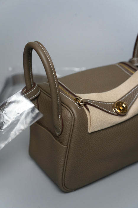 Hermes Mini Lindy ll in Etoupe Ghw (Brand New)