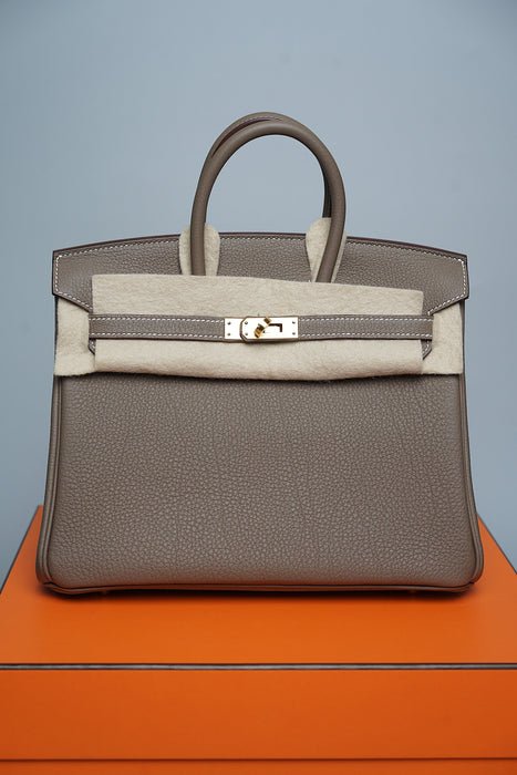 Hermes Birkin 25 in Etoupe Togo Ghw