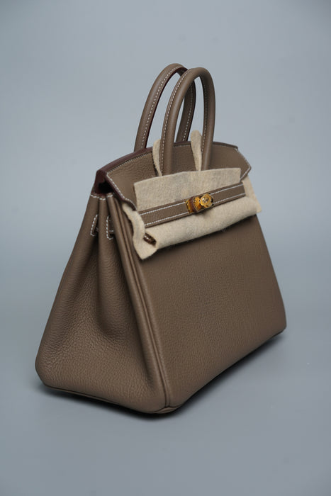 Hermes Birkin 25 in Etoupe Togo Ghw