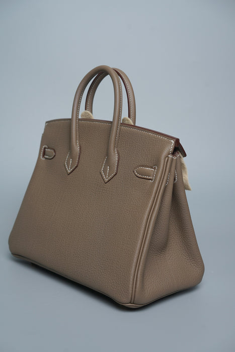 Hermes Birkin 25 in Etoupe Togo Ghw