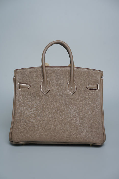 Hermes Birkin 25 in Etoupe Togo Ghw
