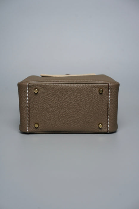 Hermes Mini Lindy ll in Etoupe Ghw (Brand New)