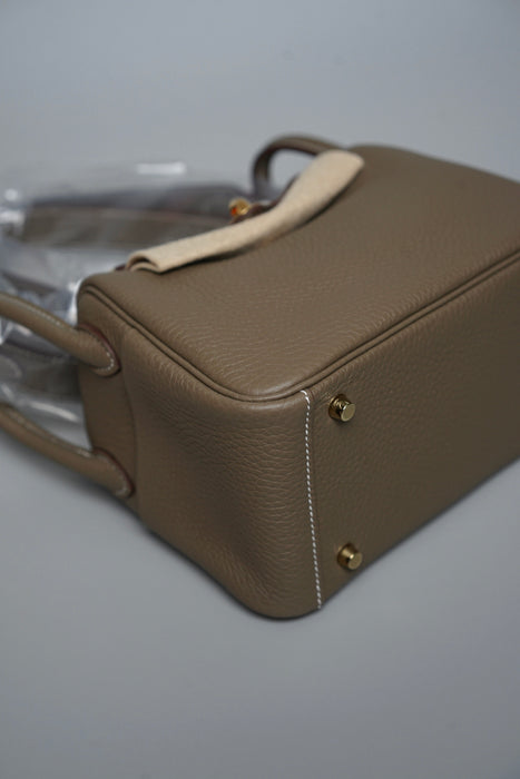 Hermes Mini Lindy ll in Etoupe Ghw (Brand New)