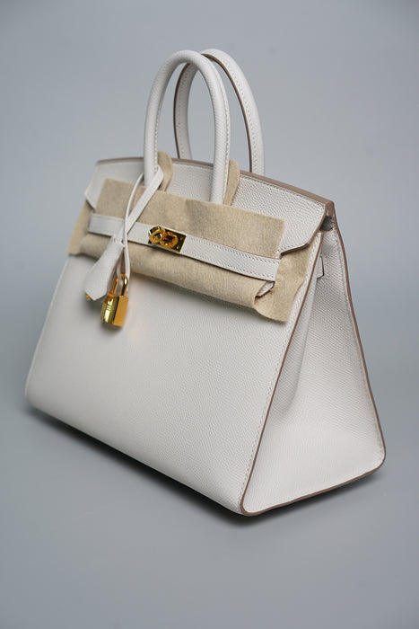 Hermes Birkin 25 Sellier in Gris Pale Epsom Ghw