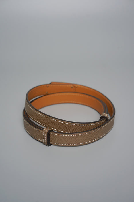 Hermes Kelly 18 Belt in Etoupe Ghw (Brand New)