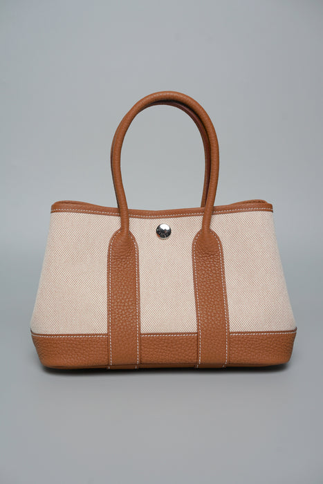 Hermes Mini Garden Party 23 in Ecru Beige/Gold Phw (Brand New)