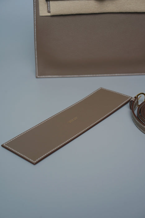 Hermes Kelly Danse in Etoupe Evercolor Ghw (Brand New)