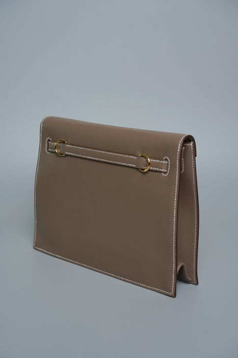 Hermes Kelly Danse in Etoupe Evercolor Ghw (Brand New)