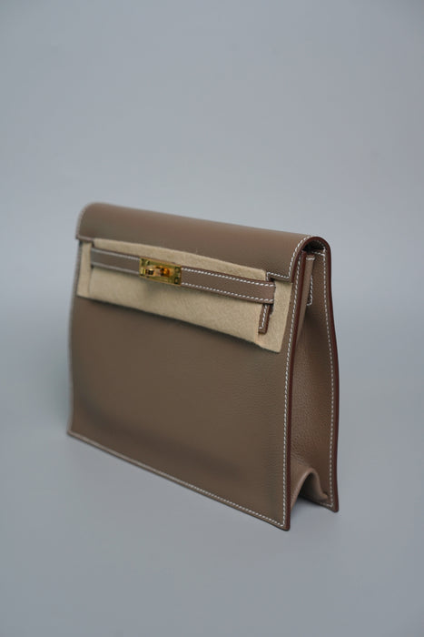 Hermes Kelly Danse in Etoupe Evercolor Ghw (Brand New)