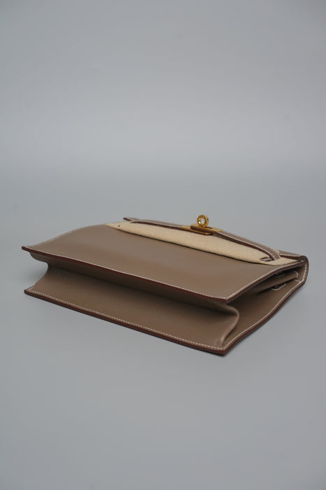 Hermes Kelly Danse in Etoupe Evercolor Ghw (Brand New)