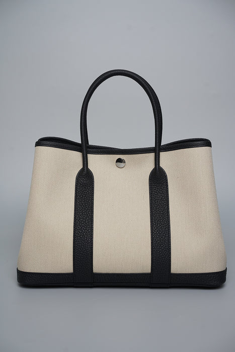 Hermes Garden Party 30 in Beton/Noir Phw (Brand New)