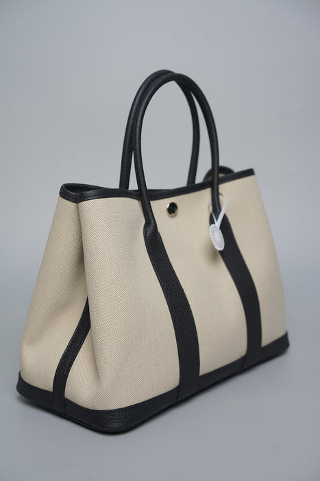 Hermes Garden Party 30 in Beton/Noir Phw (Brand New)