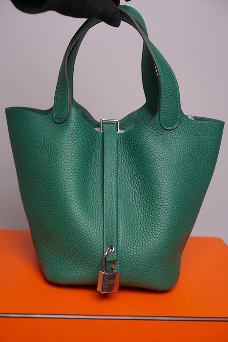 Hermes Picotin 18 in Vert Moyen Phw (Brand New)