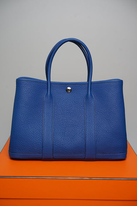 Hermes Garden Party 30 in Blue France Phw