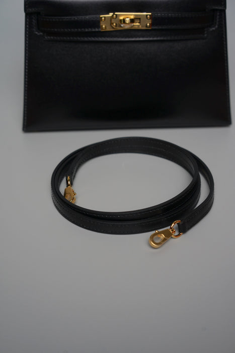 Hermes Kelly 20 in Noir Box Ghw (Brand New)