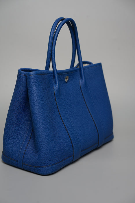 Hermes Garden Party 30 in Blue France Phw