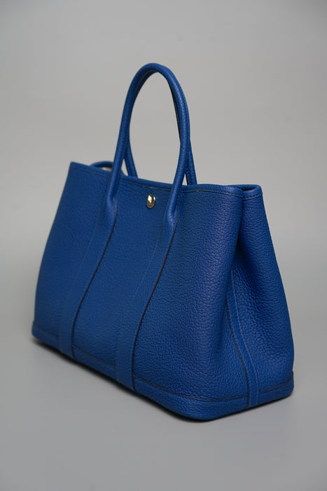 Hermes Garden Party 30 in Blue France Phw