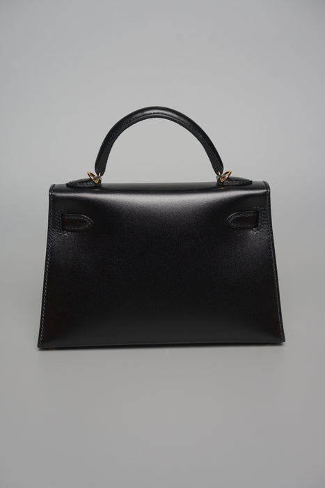 Hermes Kelly 20 in Noir Box Ghw (Brand New)