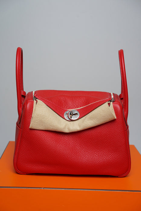 Hermes Lindy 26 in Rouge Cassaque Phw
