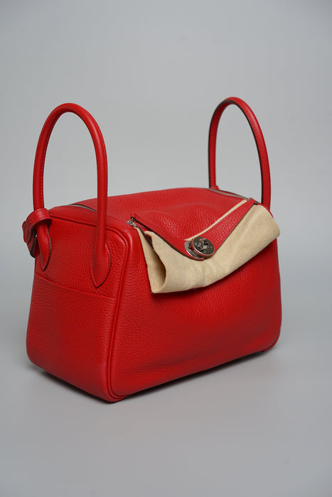 Hermes Lindy 26 in Rouge Cassaque Phw