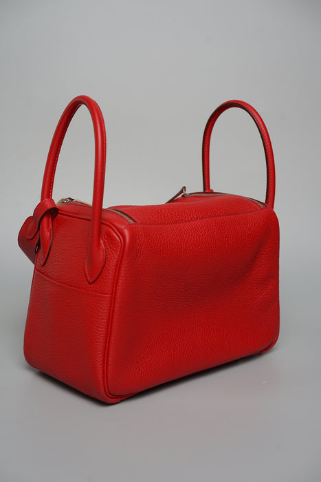 Hermes Lindy 26 in Rouge Cassaque Phw