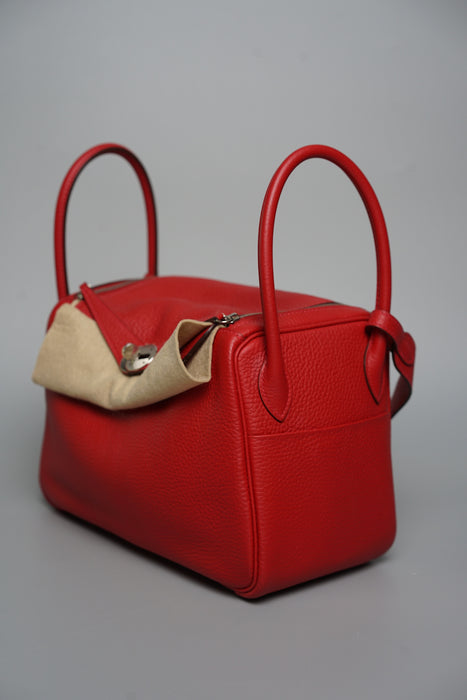 Hermes Lindy 26 in Rouge Cassaque Phw