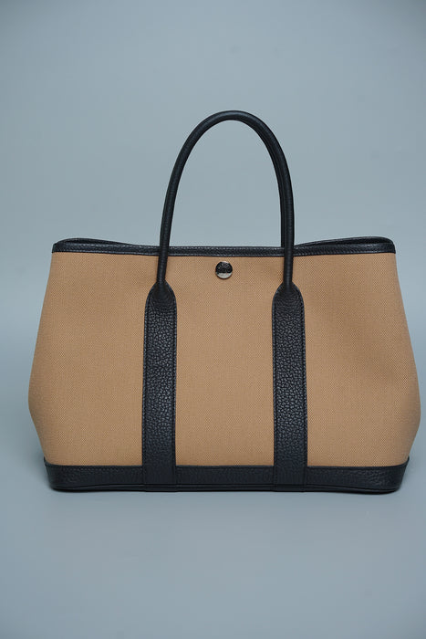 Hermes Garden Party 30 in Chai/Noir Phw
