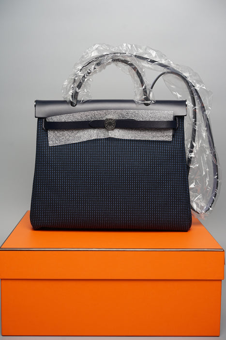 Hermes Herbag 31 in Navy Phw (Brand New)