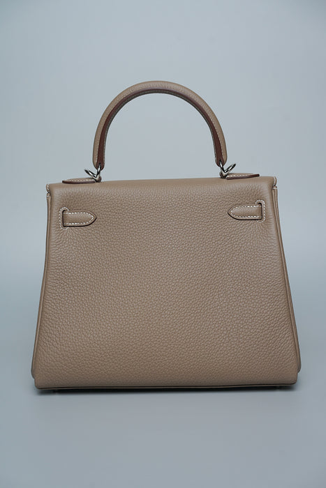 Hermes Kelly 25 in Etoupe Togo Phw (Brand New)
