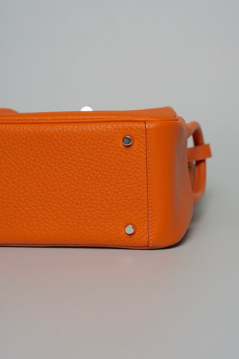 Hermes Mini Lindy in Orange Clemence Phw (Brand New)