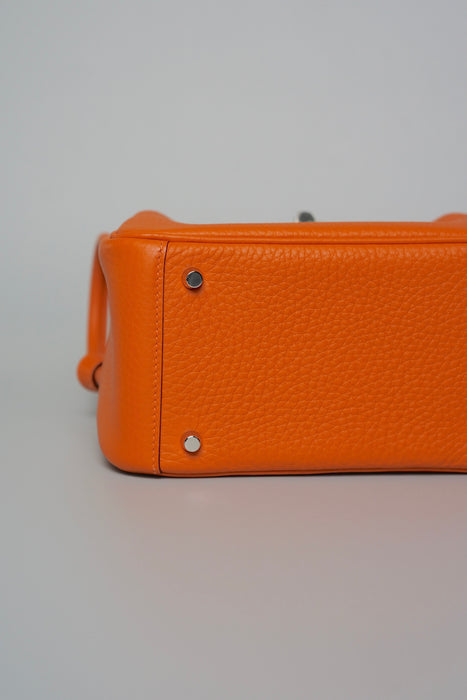 Hermes Mini Lindy in Orange Clemence Phw (Brand New)