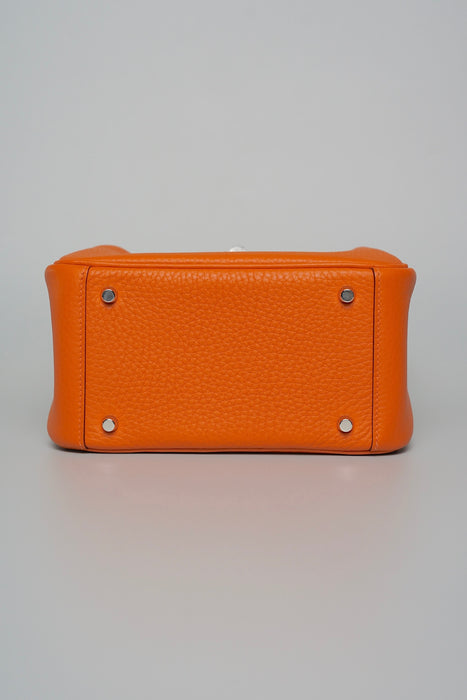 Hermes Mini Lindy in Orange Clemence Phw (Brand New)