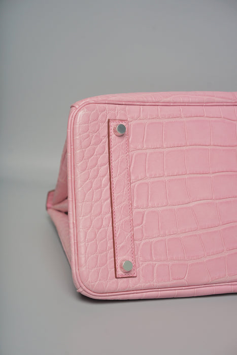 Hermes Birkin 35 in Bubblegum Matte Alligator Phw