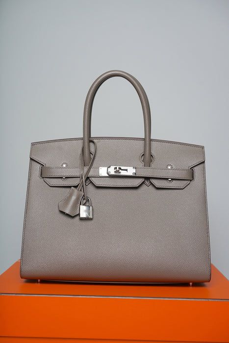 Hermes Birkin 30 in Beige de Weimar Veau Jonathan Phw (Brand New)
