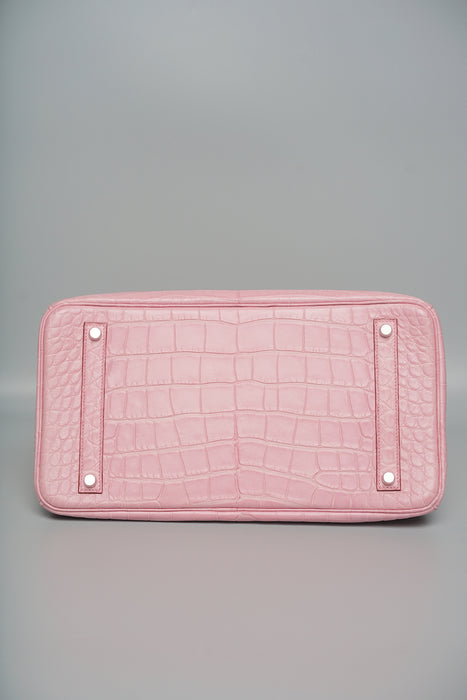 Hermes Birkin 35 in Bubblegum Matte Alligator Phw