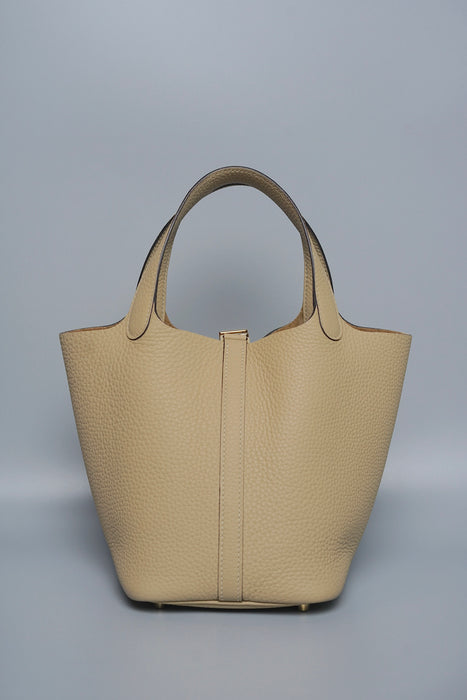 Hermes Picotin 18 in Trench Clemence Ghw
