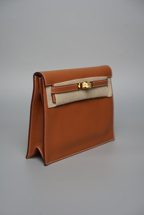 Hermes Kelly Danse in Gold Evercolor Ghw (Brand New)