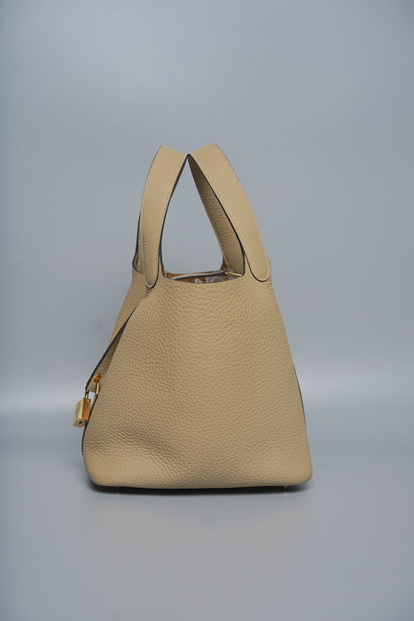 Hermes Picotin 18 in Trench Clemence Ghw