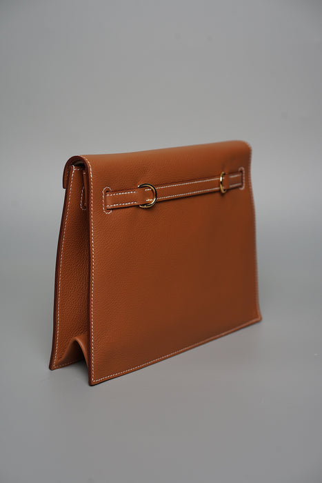 Hermes Kelly Danse in Gold Evercolor Ghw (Brand New)